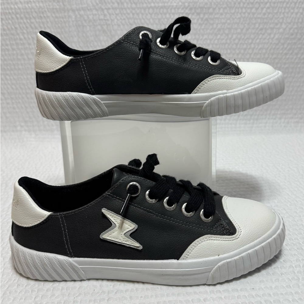 Stylish Kids Black and White Sneakers